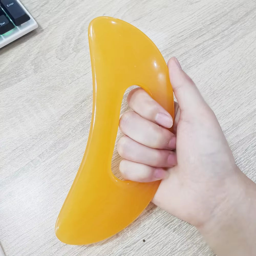 1Pc Guasha Board Resin Beeswax/Synthetic Resin Tool Scrpy Aping Board Massage Tool Guasha Massage Board Scraper Massage Thera