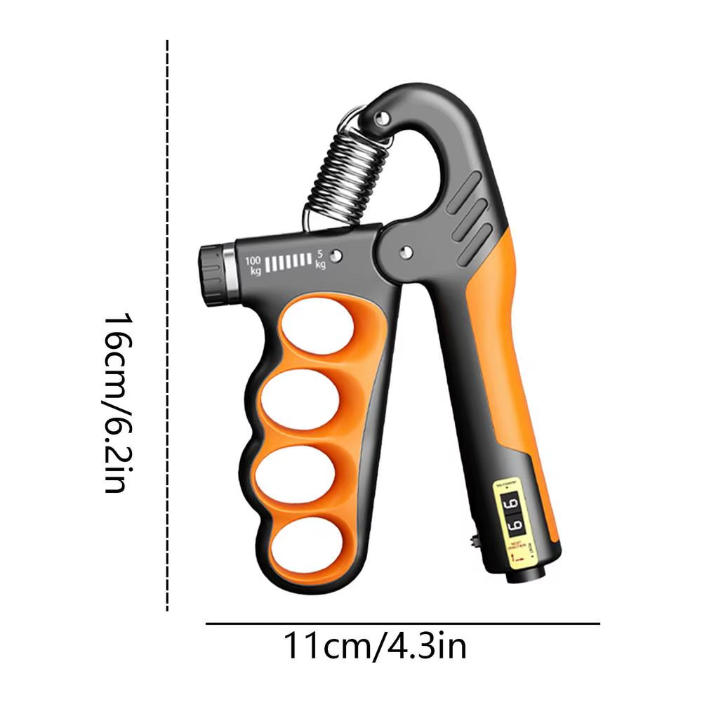 5-100Kg Adjustable Hand Grip Strengthener Hand Grip Trainer with Counter Wrist Forearm and Hand Exerciser for Muscle Building