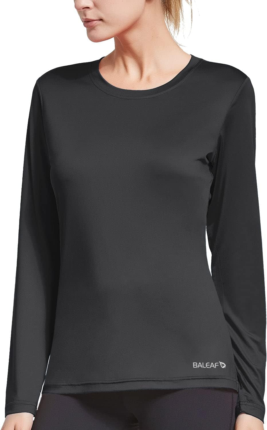 Women'S Long Sleeve Running Shirts Quick Dry Athletic Workout Tops