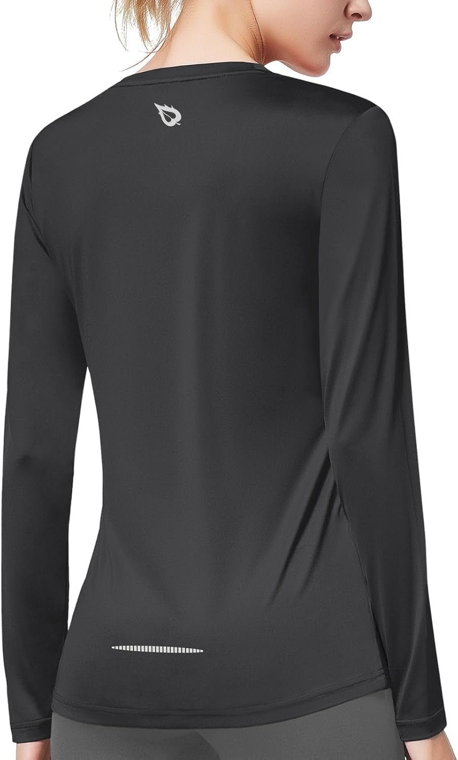 Women'S Long Sleeve Running Shirts Quick Dry Athletic Workout Tops