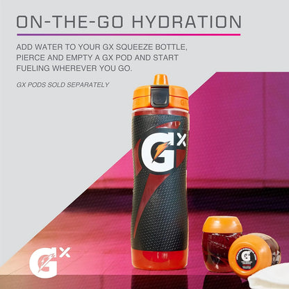 Gx Hydration System, Non-Slip 30Oz Squeeze Bottle - Black